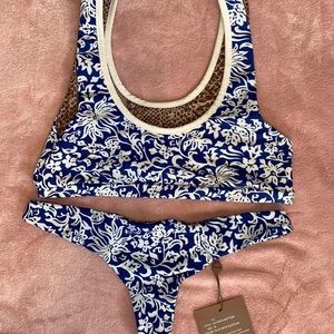 Acacia hookipa bottoms & top both in blue batik